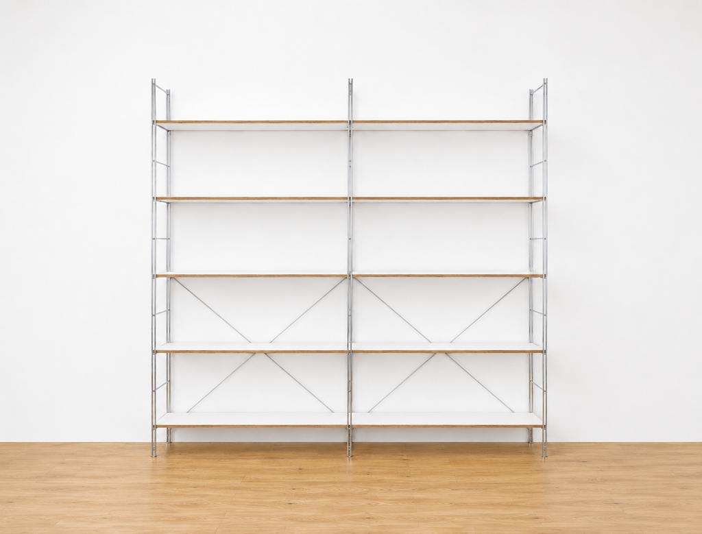 LUUB TWIN [minimalistisches Regal aus Holz und Stahl]