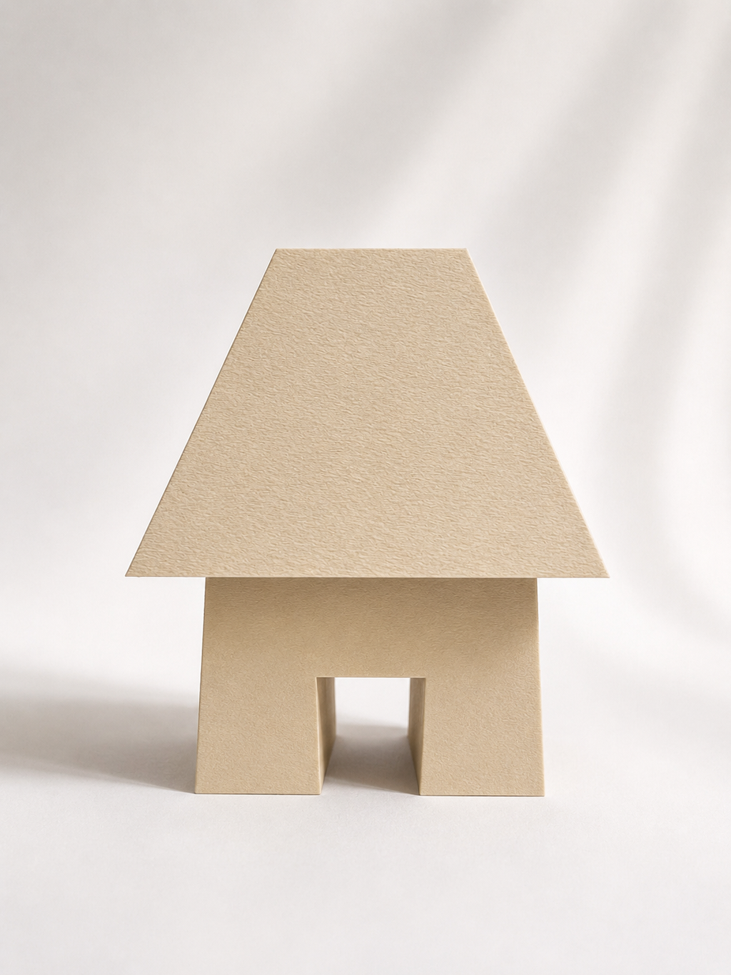 ZŌ 3D-gedruckte Designer-Tischleuchte cremefarben
